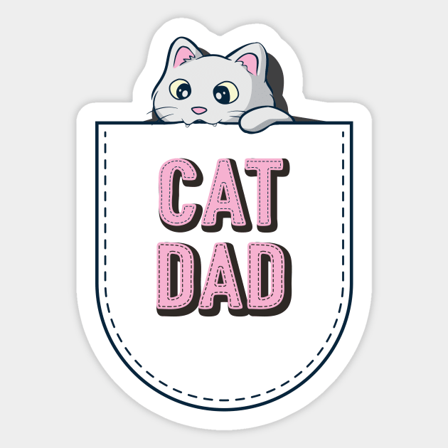 cat in the pocket Sticker by Smallpine